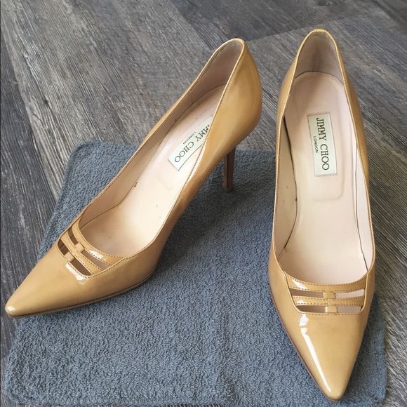 Jimmy Choo Shoes - Jimmy Choo patent leather pointed toe pumps.